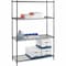 Lorell Industrial Wire Starter Shelving Unit, 4 Shelves, 400lb Capacity, Black LLR69145 - alternate 1